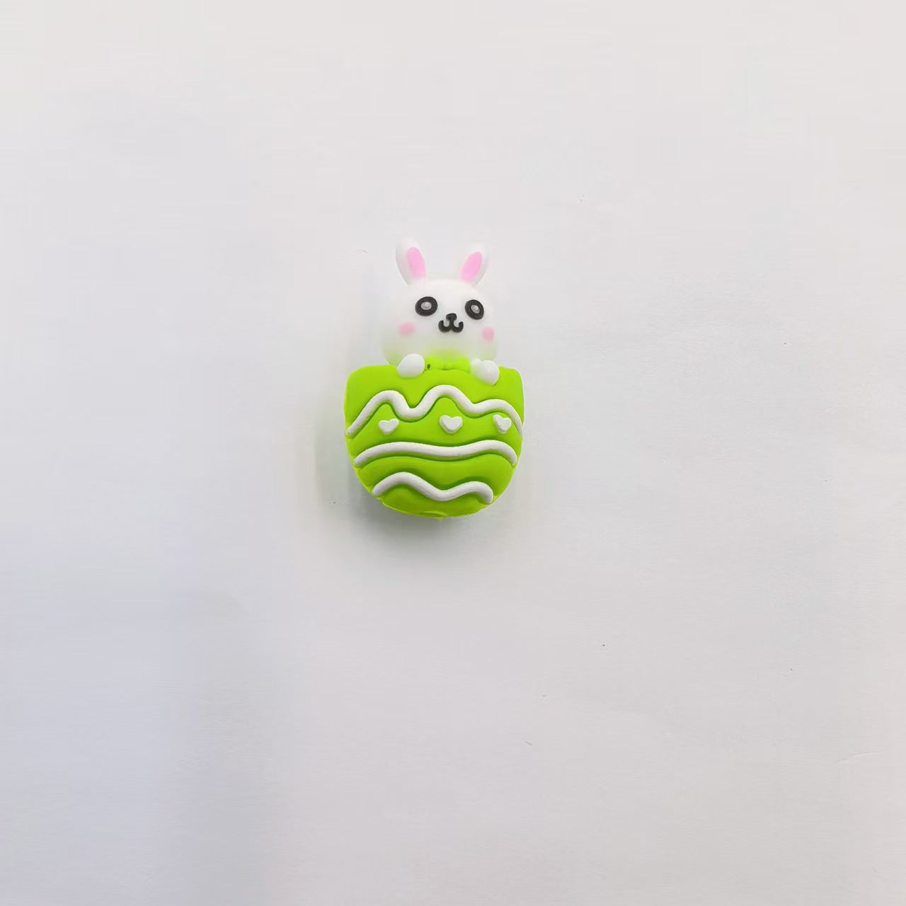 Wholesale 10pcs Composite Rabbit Series Silicone Cute Cartoon DIY Beads